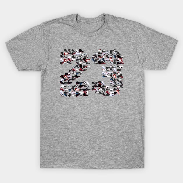 Sneakers Collage no. 23 - Pixelated ! T-Shirt by Buff Geeks Art